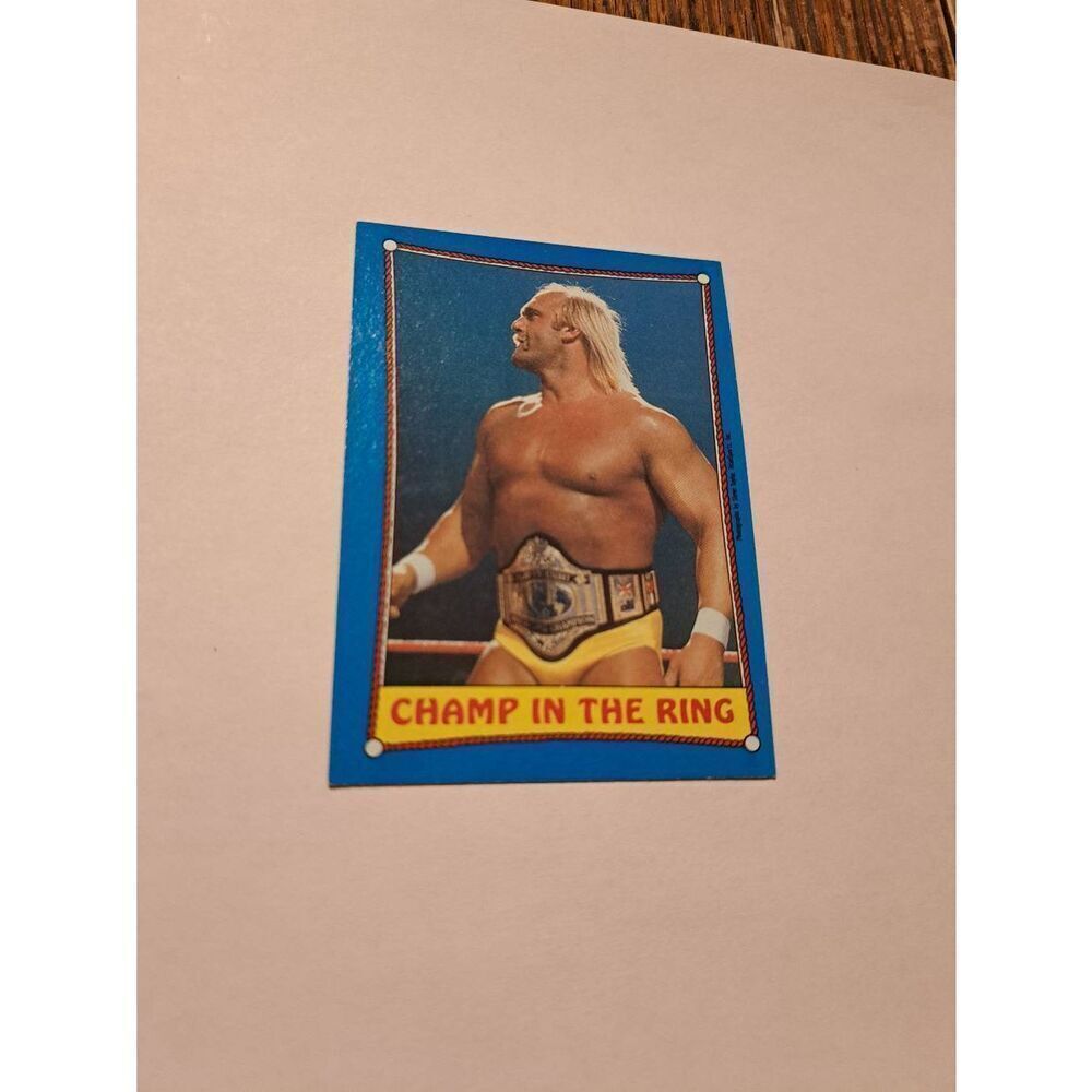 1987 Topps WWF Hulk Hogan #37 Champ in the Ring Wrestling Card Titan ####